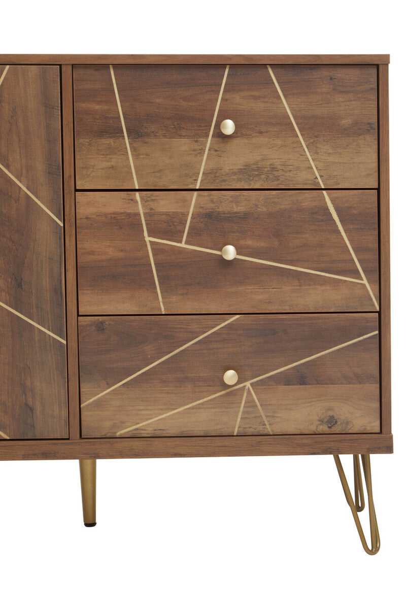 Flori Sideboard With 2 Doors & 3 Drawers