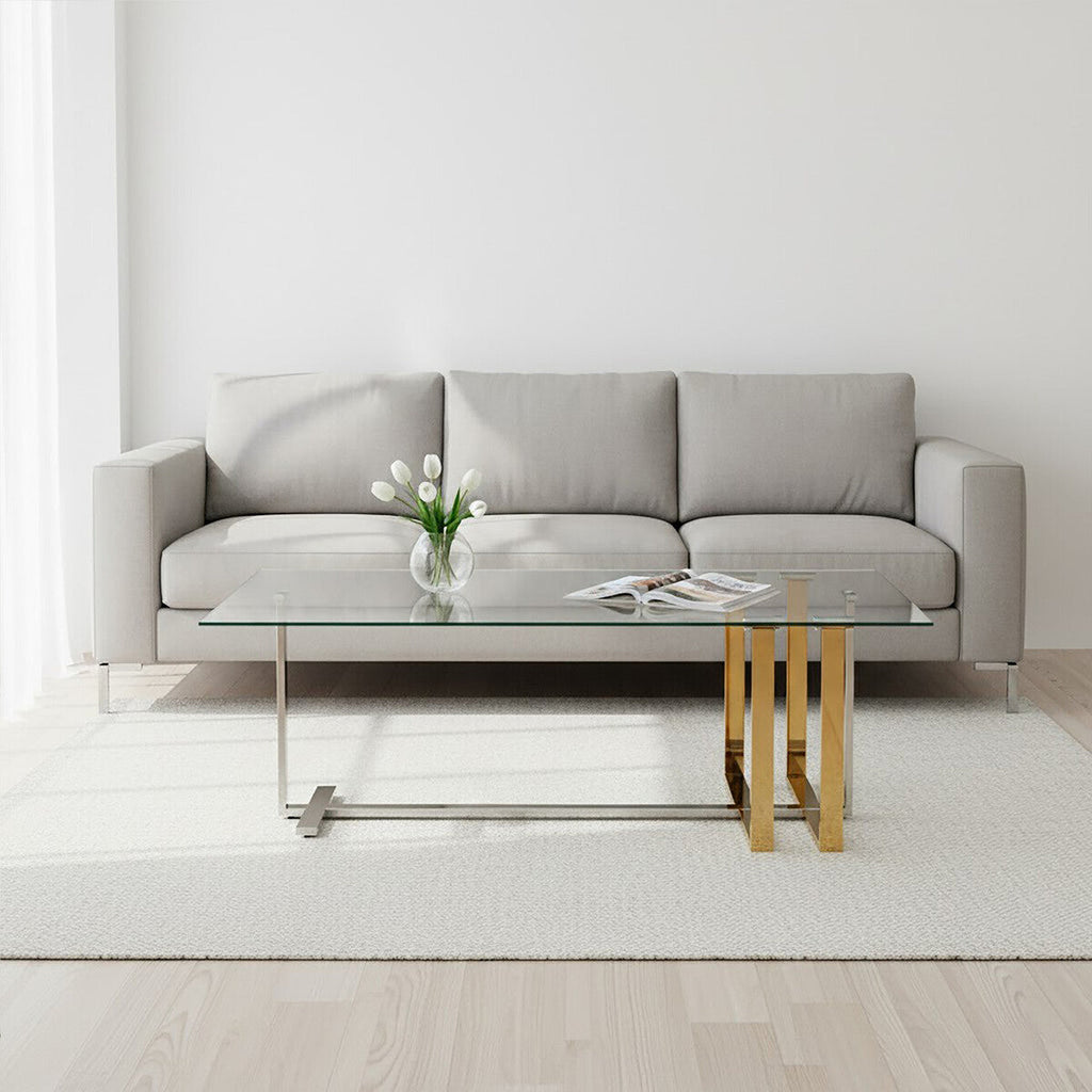 Alvea Silver & Gold Coffee Table