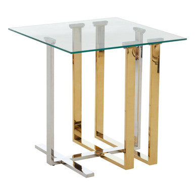 Alvea Silver & Gold Side Table