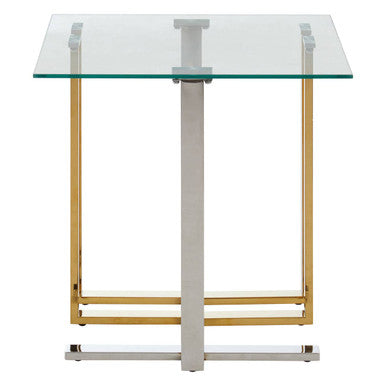 Alvea Silver & Gold Side Table