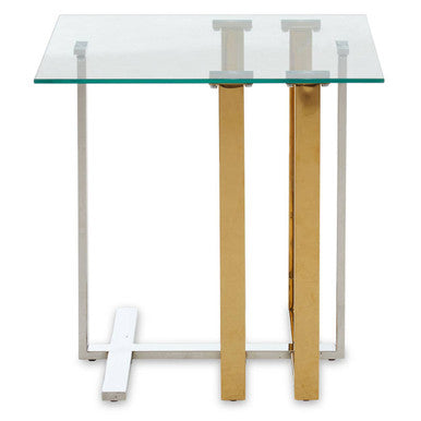 Alvea Silver & Gold Side Table