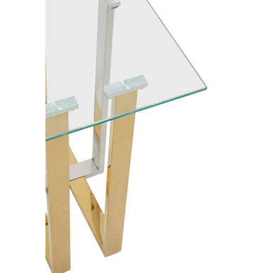 Alvea Silver & Gold Side Table