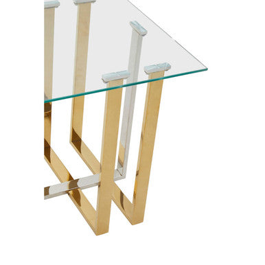 Alvea Silver & Gold Side Table
