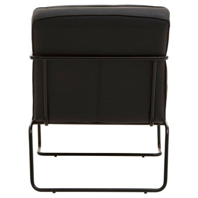New Foundry Leather Black Chair