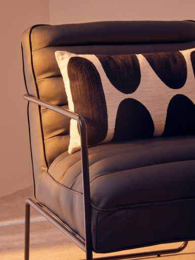 New Foundry Leather Black Chair