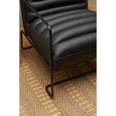 New Foundry Leather Black Chair