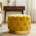 Loretta Pistachio Velvet Stool With Matte Gold Base