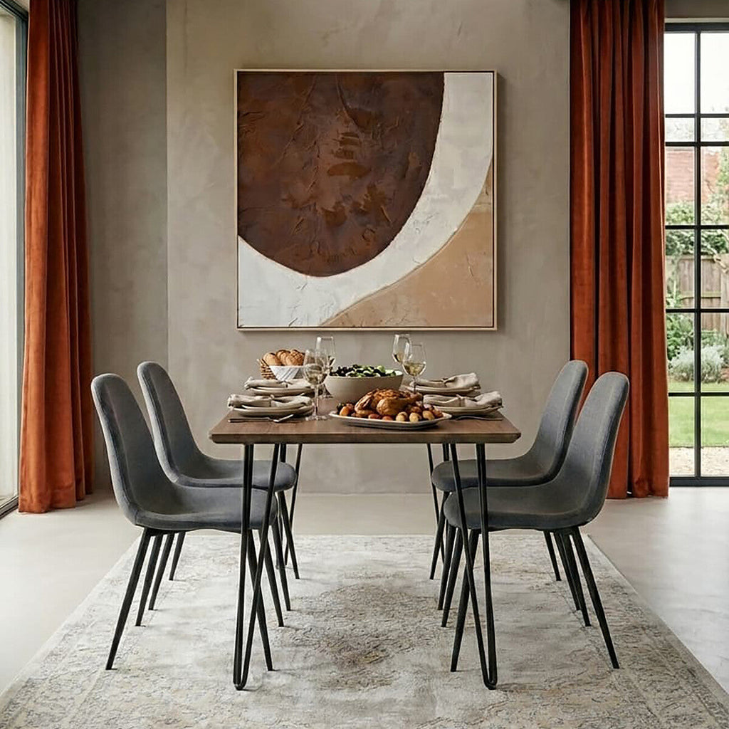 Salford Grey Fabric Dining Chair