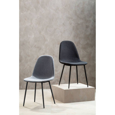 Salford Black Fabric Dining Chair