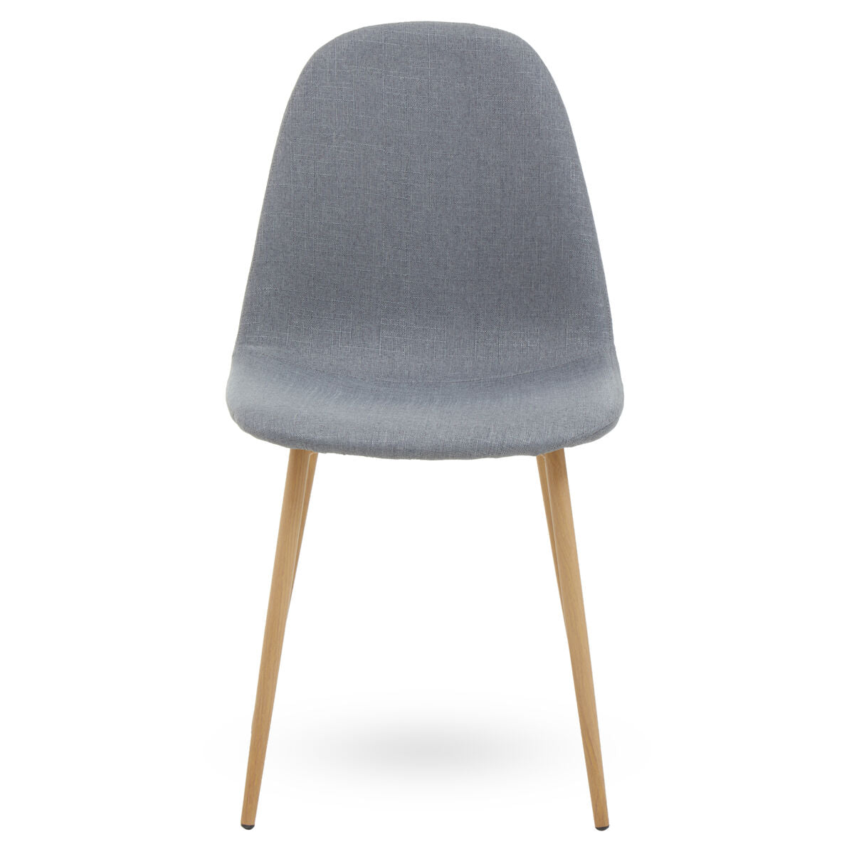 Salford Grey Dining Chair With Wood Legs