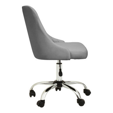 Brent Grey Leather Home Office Chair