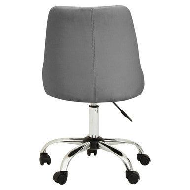 Brent Grey Leather Home Office Chair