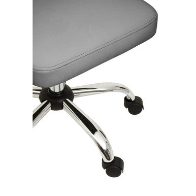 Brent Grey Leather Home Office Chair