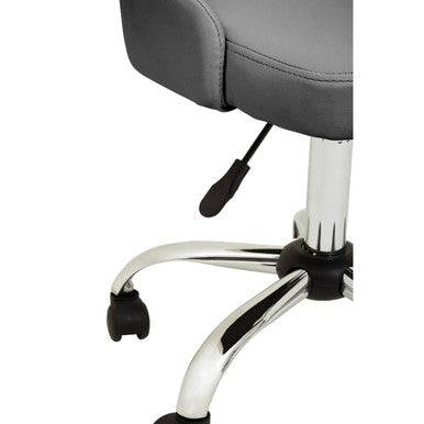 Brent Grey Leather Home Office Chair