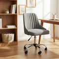 Brent Grey Leather Home Office Chair