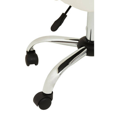 Brent Off White Leather Home Office Chair
