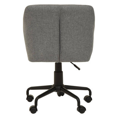 Brent Tufted Grey & Black Home Office Chair
