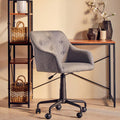 Brent Tufted Grey & Black Home Office Chair