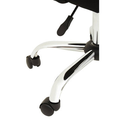 Brent Black & Chrome Home Office Chair