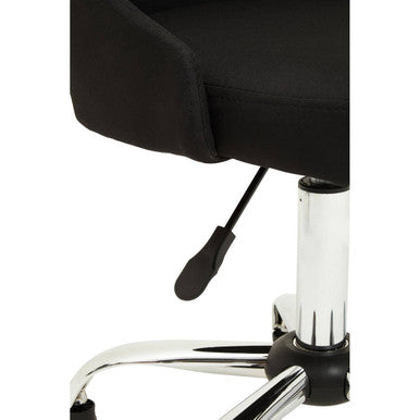 Brent Black & Chrome Home Office Chair