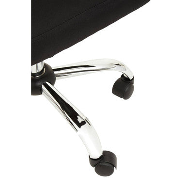 Brent Black & Chrome Home Office Chair