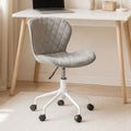 Brent Grey & White Home Office Chair
