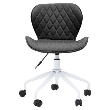 Brent Black & White Home Office Chair