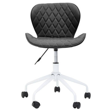 Brent Black & White Home Office Chair