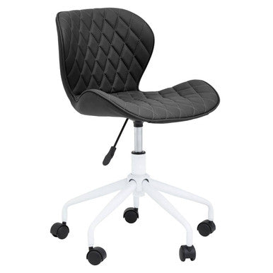 Brent Black & White Home Office Chair