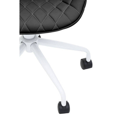 Brent Black & White Home Office Chair