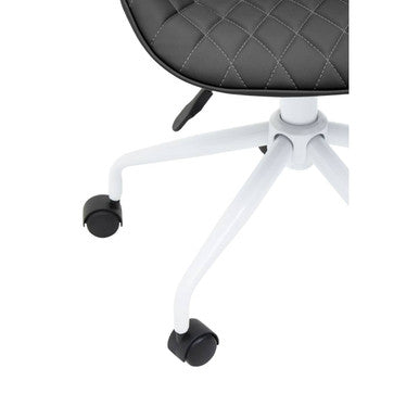Brent Black & White Home Office Chair