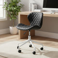Brent Black & White Home Office Chair