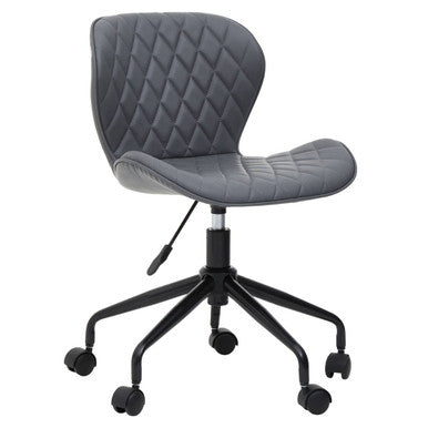 Brent Grey & Black Home Office Chair