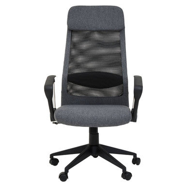 Brent Black Mesh & Grey Fabric Home Office Chair