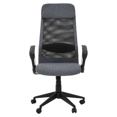 Brent Black Mesh & Grey Fabric Home Office Chair