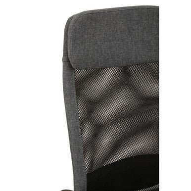 Brent Black Mesh & Grey Fabric Home Office Chair