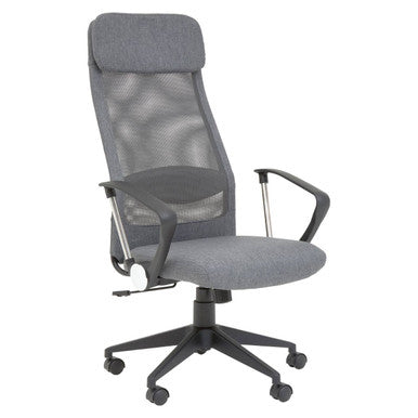 Brent Grey Mesh & Fabric Home Office Chair