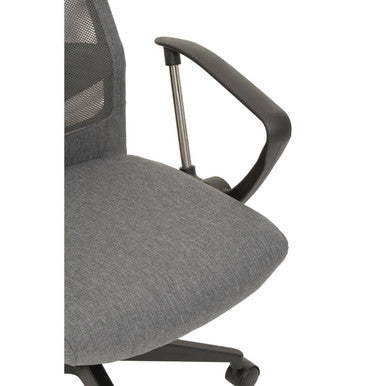 Brent Grey Mesh & Fabric Home Office Chair