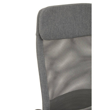 Brent Grey Mesh & Fabric Home Office Chair
