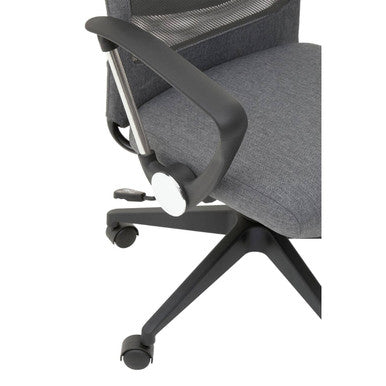 Brent Grey Mesh & Fabric Home Office Chair
