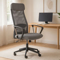 Brent Grey Mesh & Fabric Home Office Chair