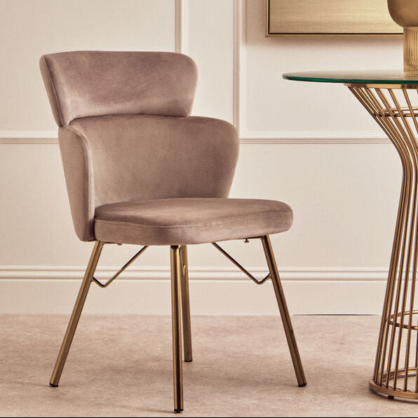 Veneto Mink Velvet Chair
