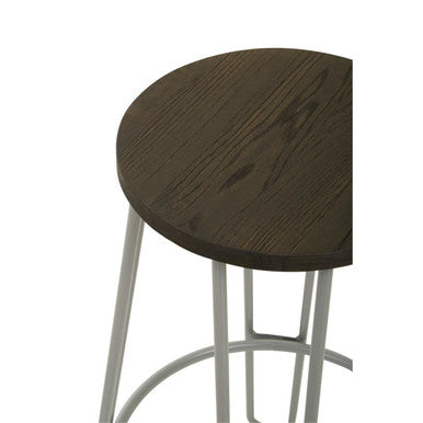 District Grey Metal Frame Bar Stool