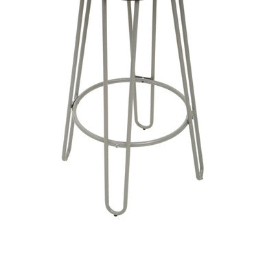 District Grey Metal Frame Bar Stool
