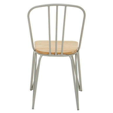 District Grey Metal Frame Dining Chair