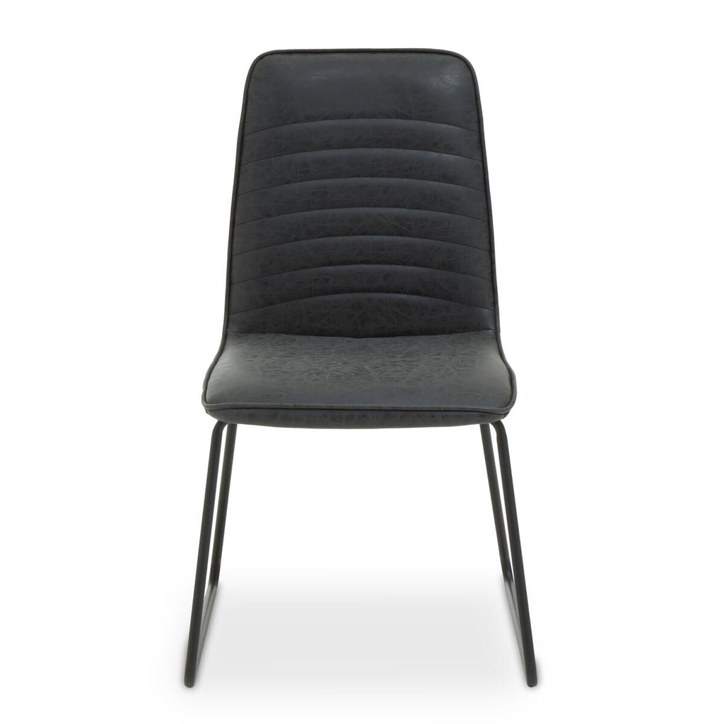 New Foundry Black Leather Chair