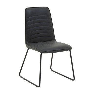 New Foundry Black Leather Chair