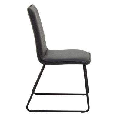 New Foundry Black Leather Chair