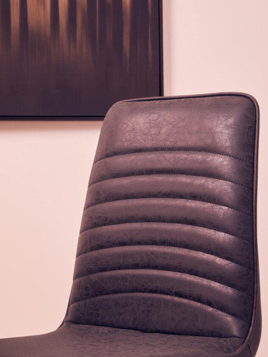 New Foundry Black Leather Chair