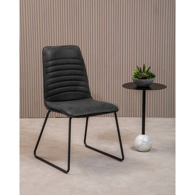 New Foundry Black Leather Chair